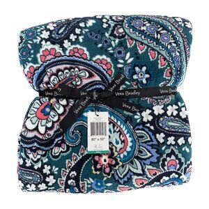 Vera Bradley Haymarket Paisley Jewel Plush Throw Blanket